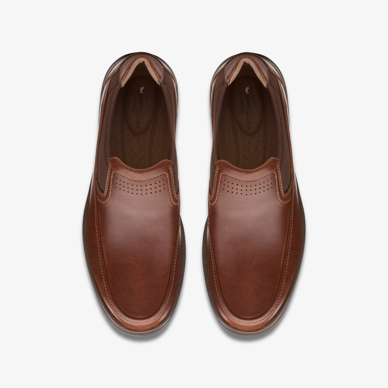 Men Un Abode Go Loafer Dark Tan Leather