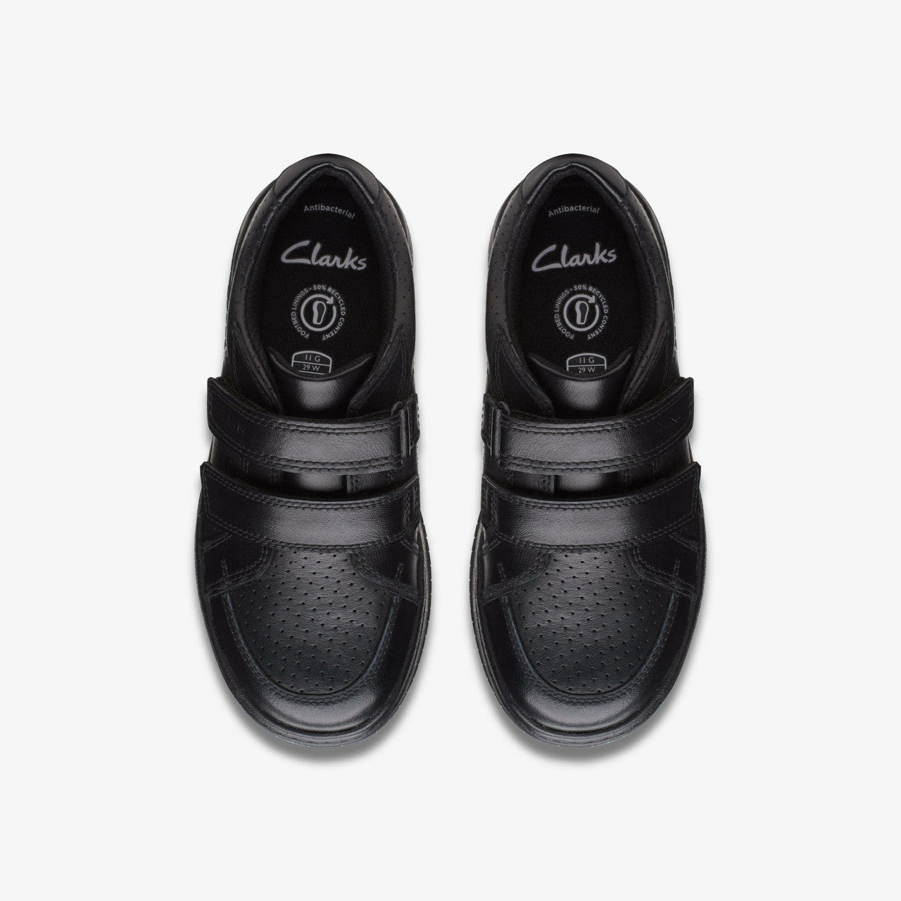 Kids Fawn Strap Kid Black Leather
