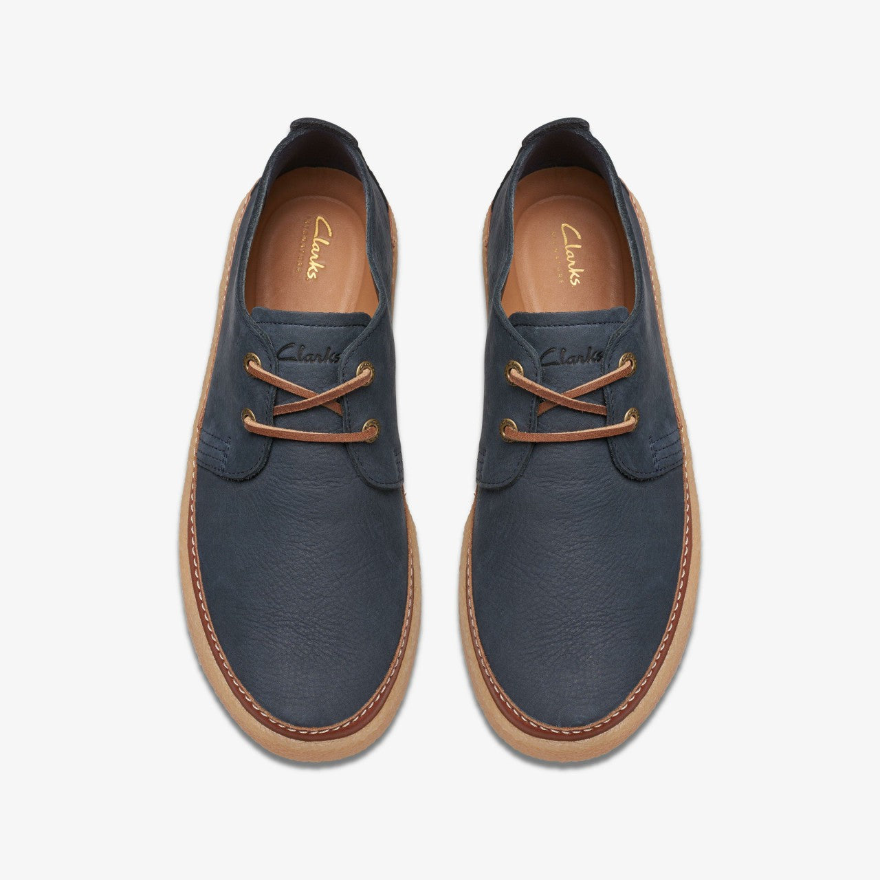 Men Clarkwood Low Navy Nubuck