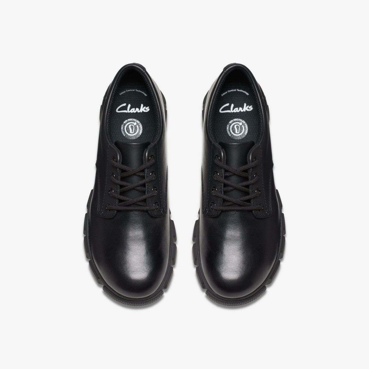 Kids Evyn Lace Kid Black Leather
