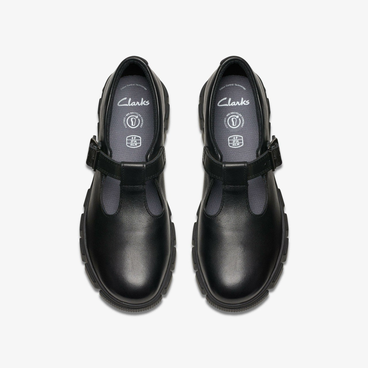 Kids Evyn Bar Youth Black Leather