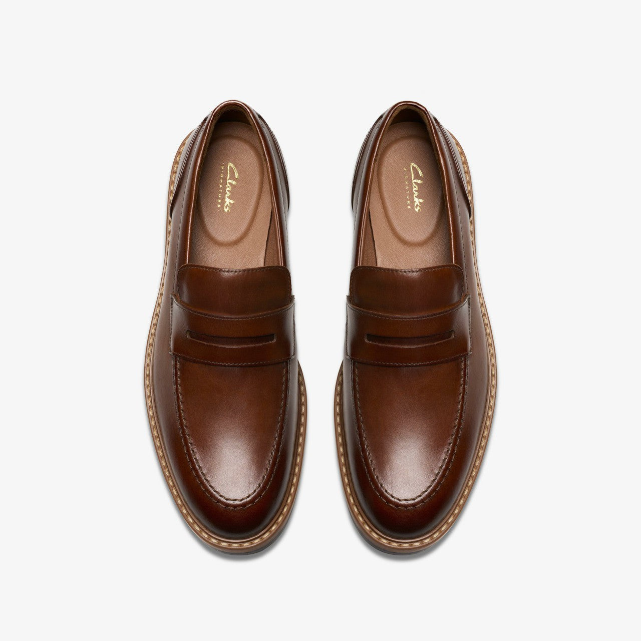 Men Aldwin Step Loafer Mid Tan Leather