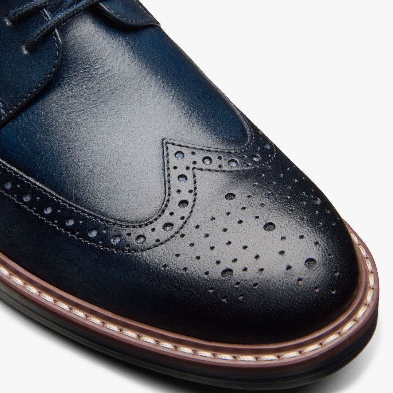 Men Aldwin Limit Brogue Navy Leather