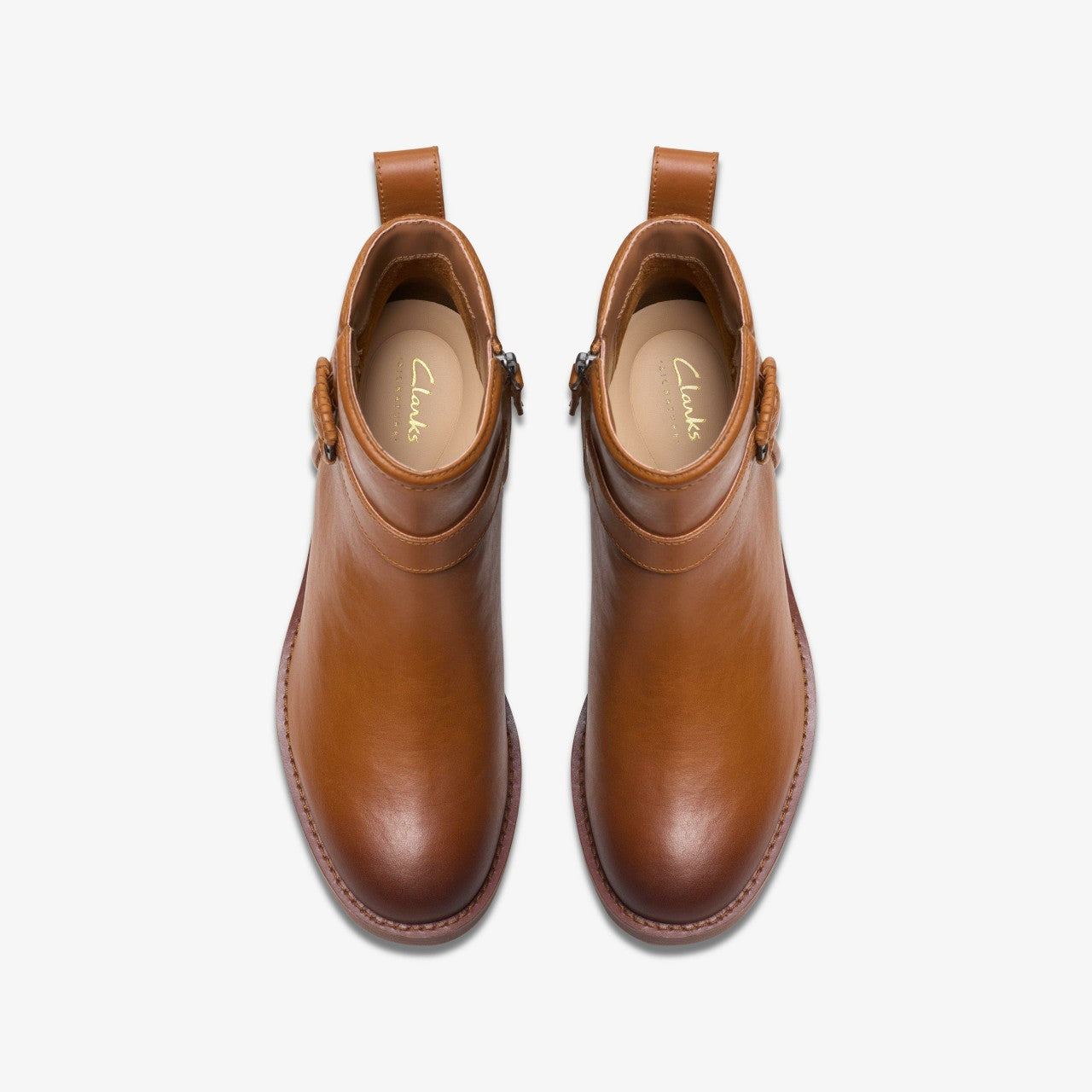 Women Chamberly Trim Mid Tan Leather