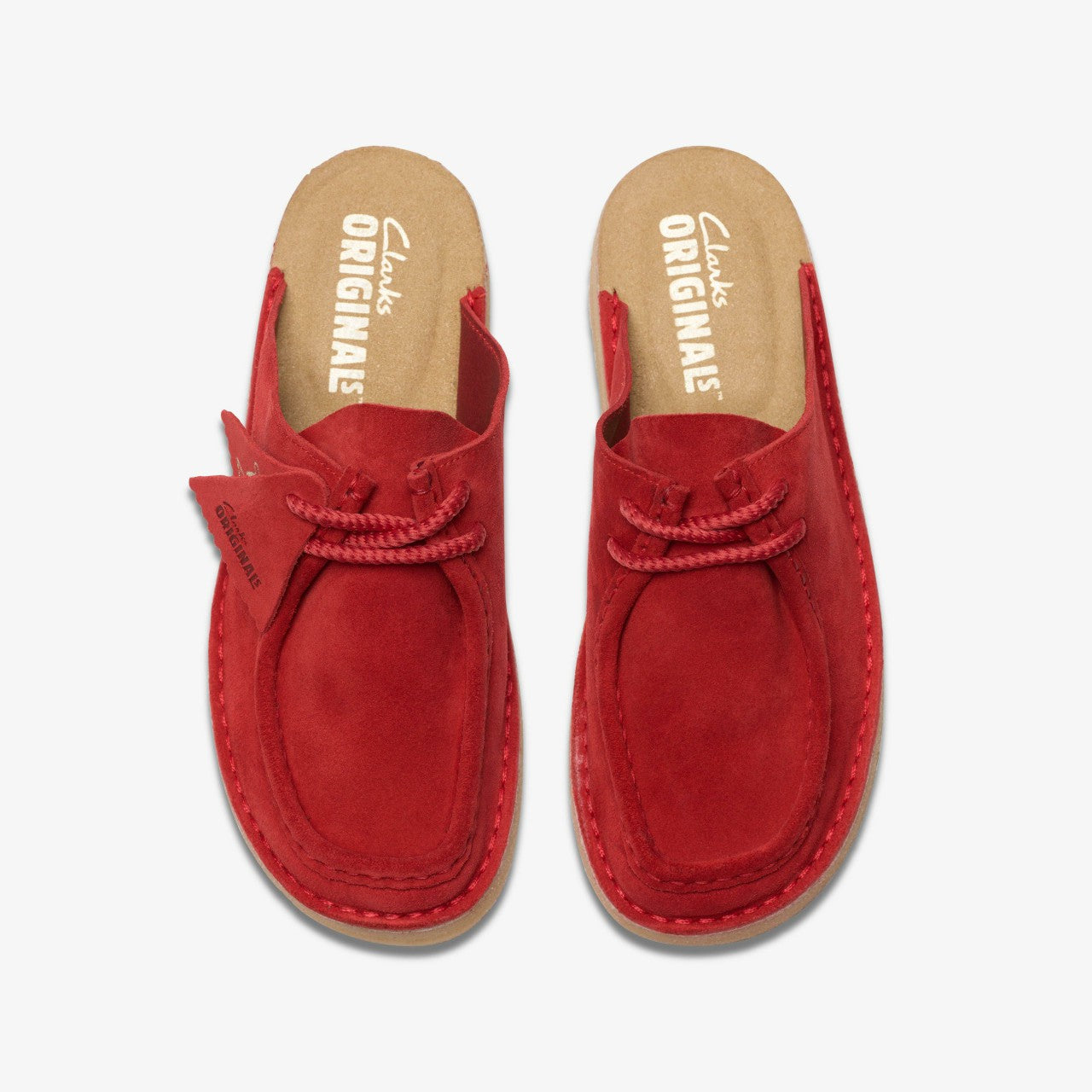 Women Desert Nomad Mule Red Suede