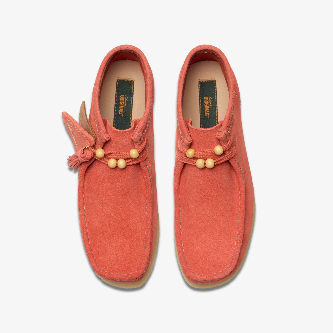Women Wallabee Boot Coral Suede