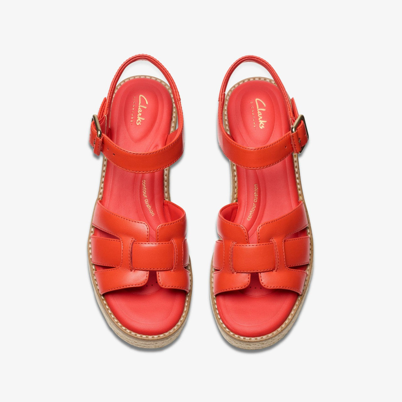 Women Coledale Strap Bright Red Leather