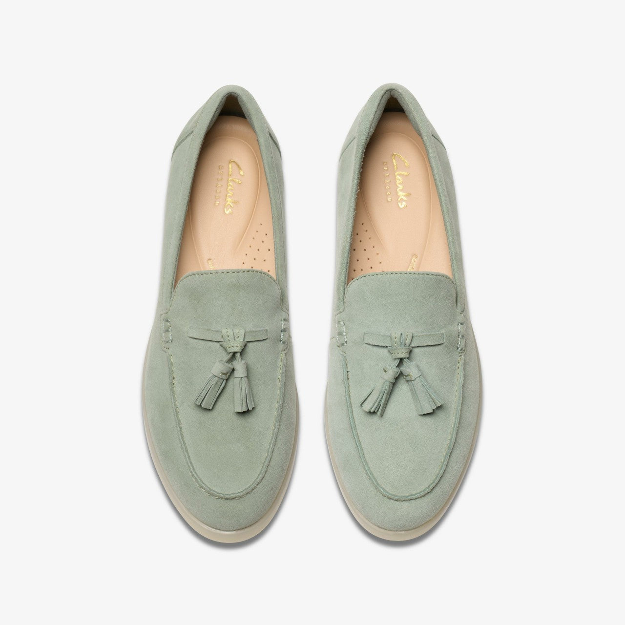 Women Narini Edge Light Green Suede