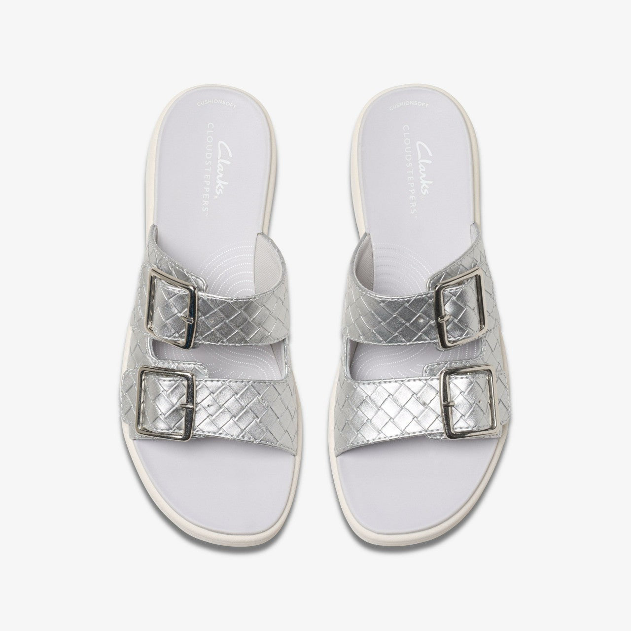 Women Drift Buckle Silver Metallic