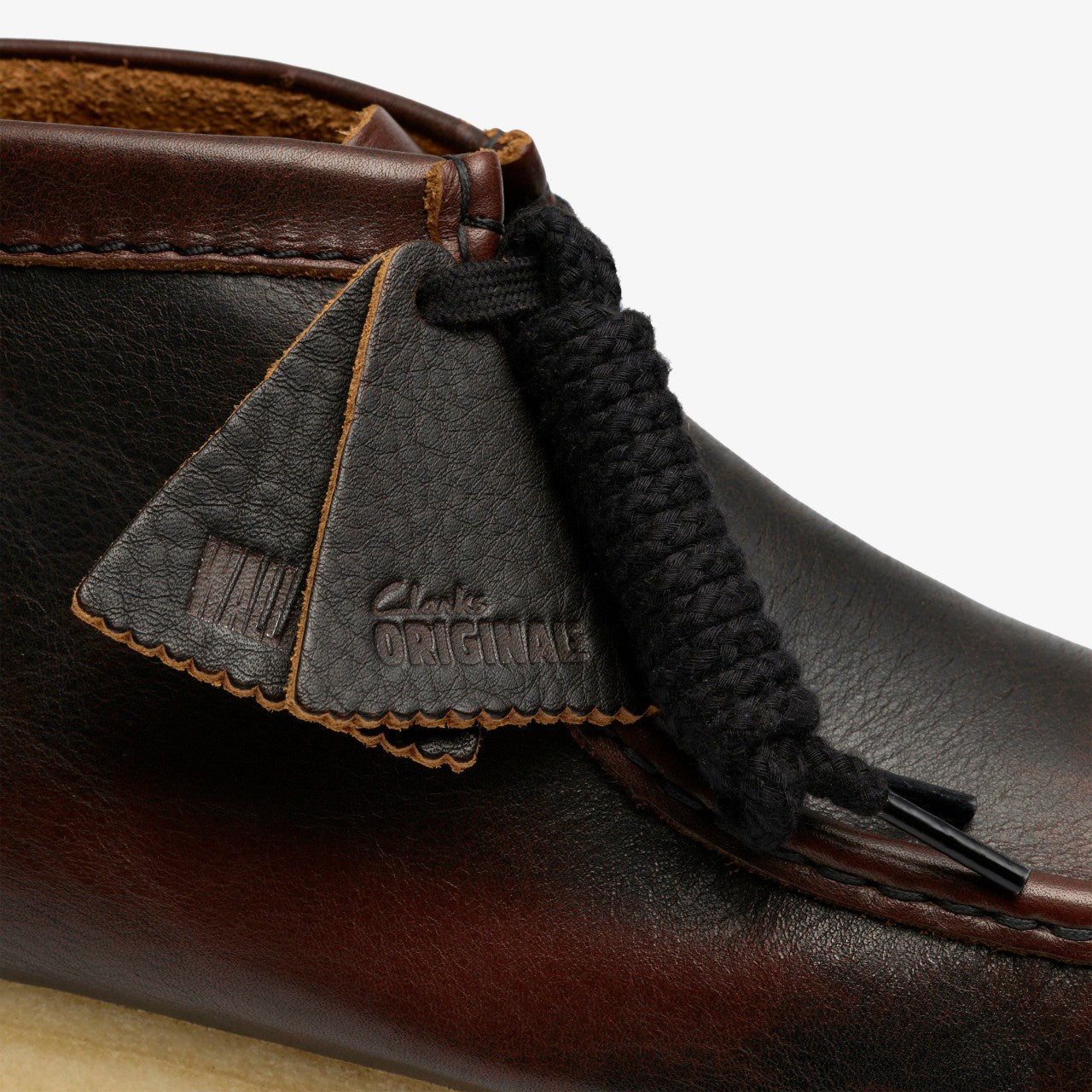 Men Wallabee Boot Dark Tan Combination