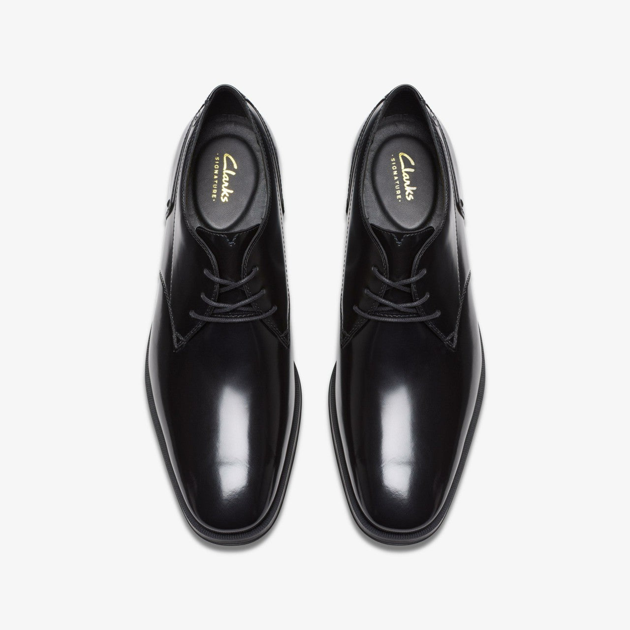 Men Paulton Lace Black Hi Shine Leather