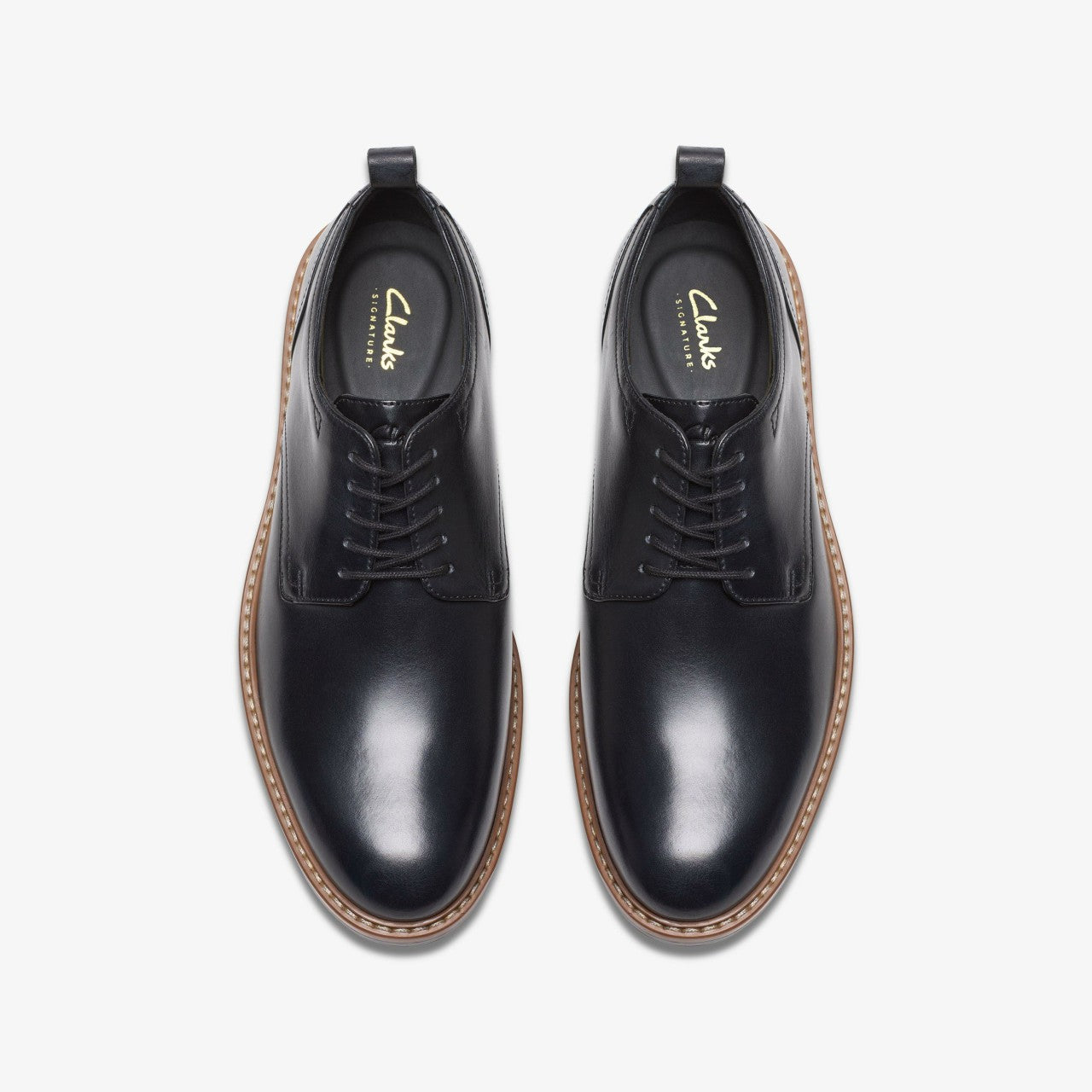 Men Aldwin Lace Black Leather