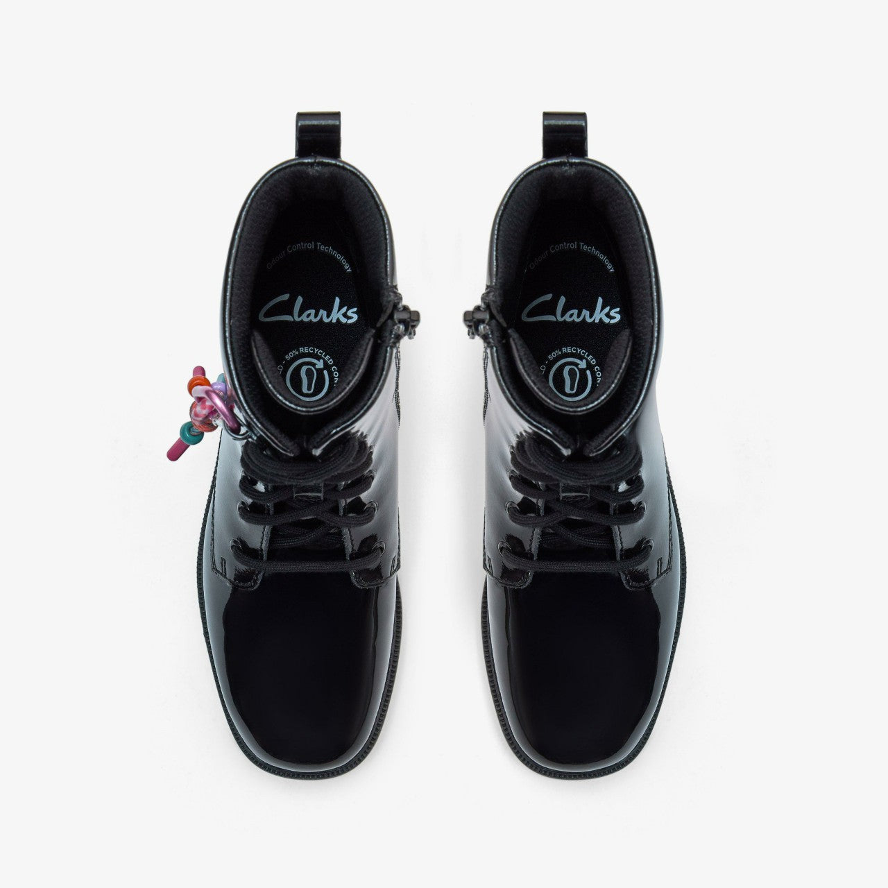Kids Oaklyn Charm Older Black Patent