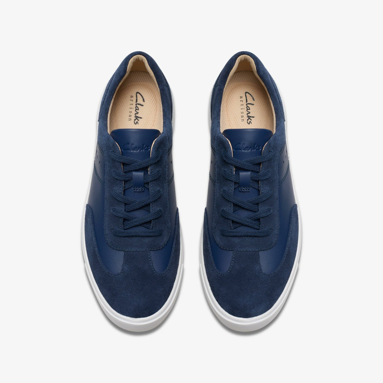 Women Makea Court Navy Leather