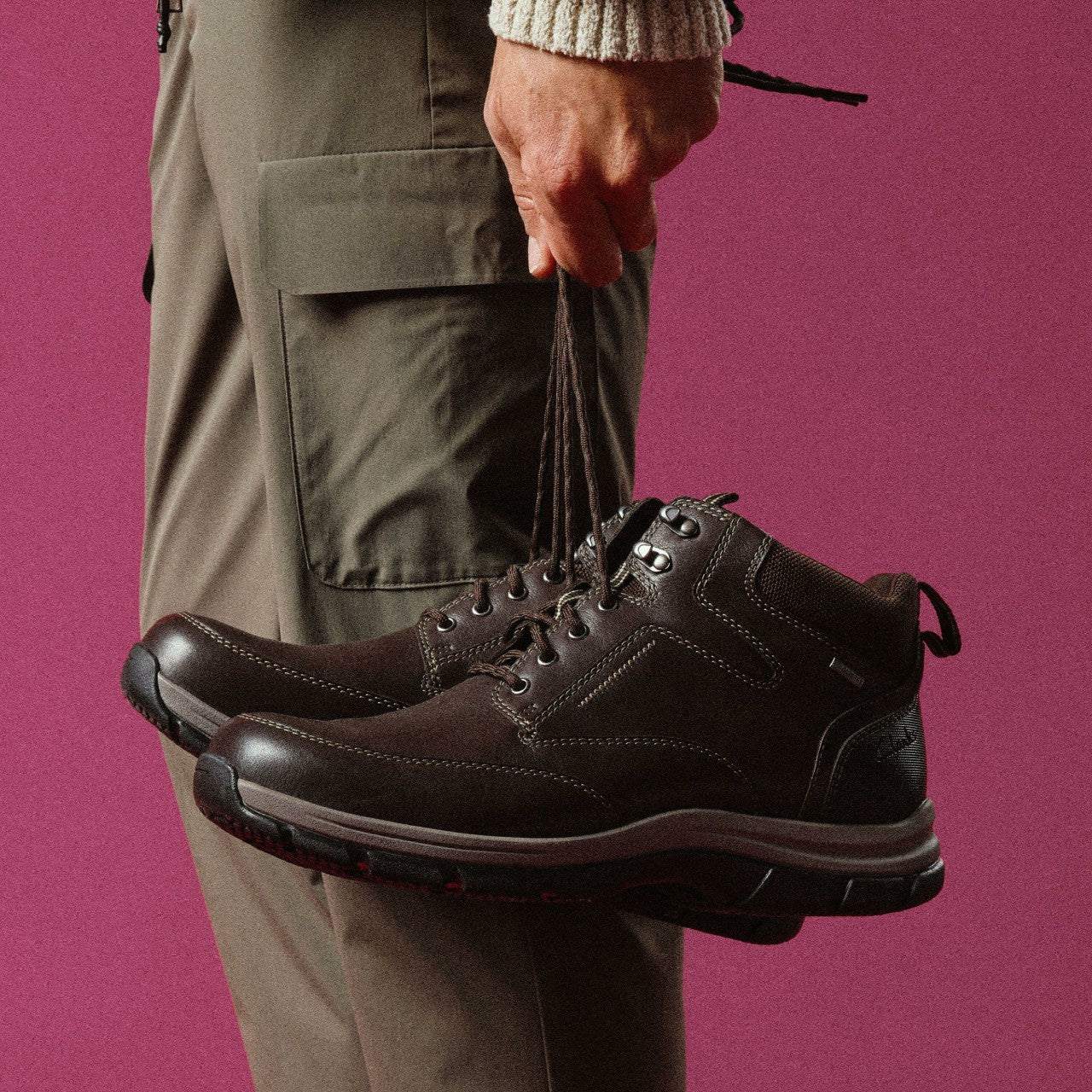Men Spypath Hi GORE-TEX Dark Brown Leather