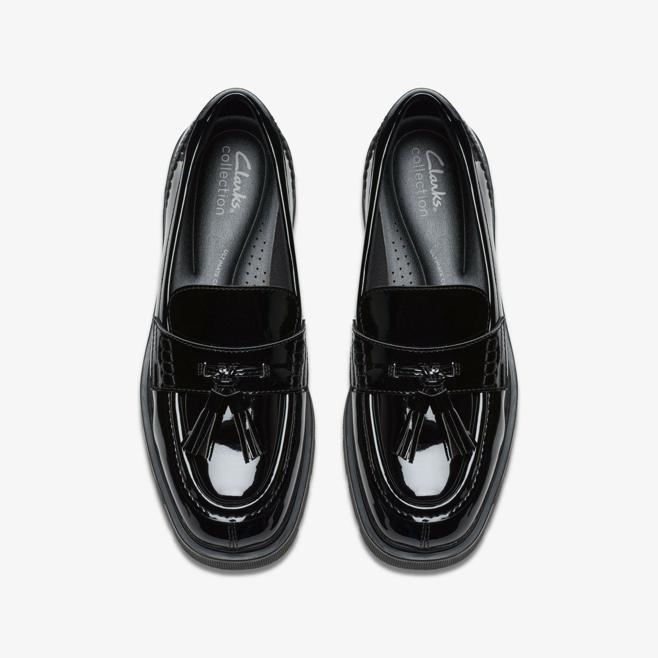 Women Lauryl Tassel Black Patent