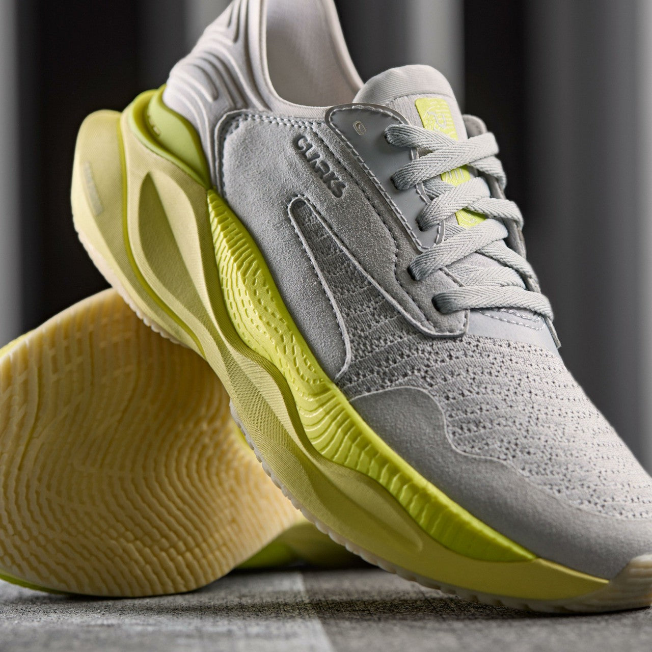 Women Clarks Pace Lime Combination