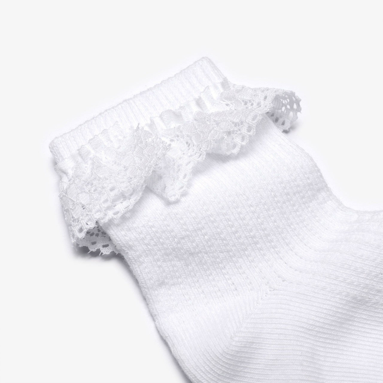Kids Frilly Socks White 4 Pack 1-2 Years White