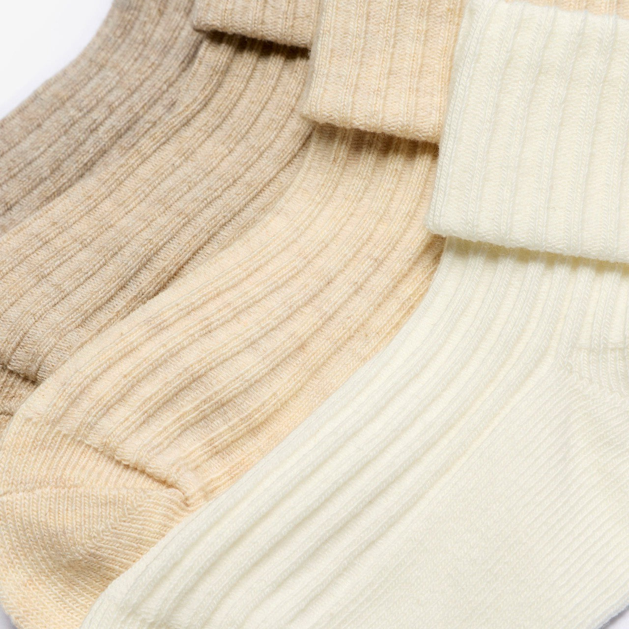 Kids Beige Socks 4 Pack 6-12 months Beige Combination