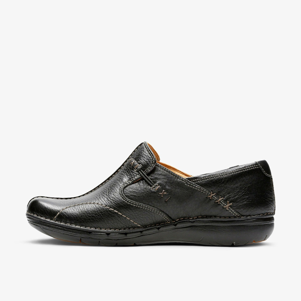 Women Un Loop Black Leather