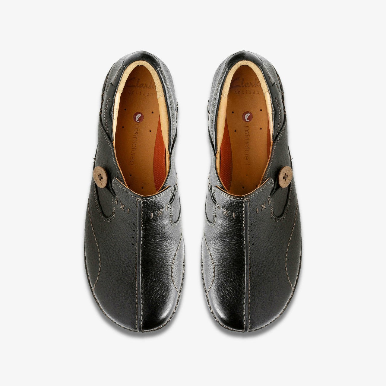Women Un Loop Black Leather