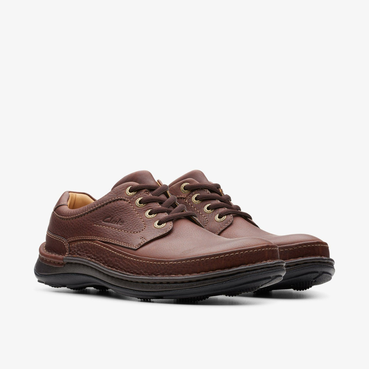 Men Nature Three Mahogany Leather