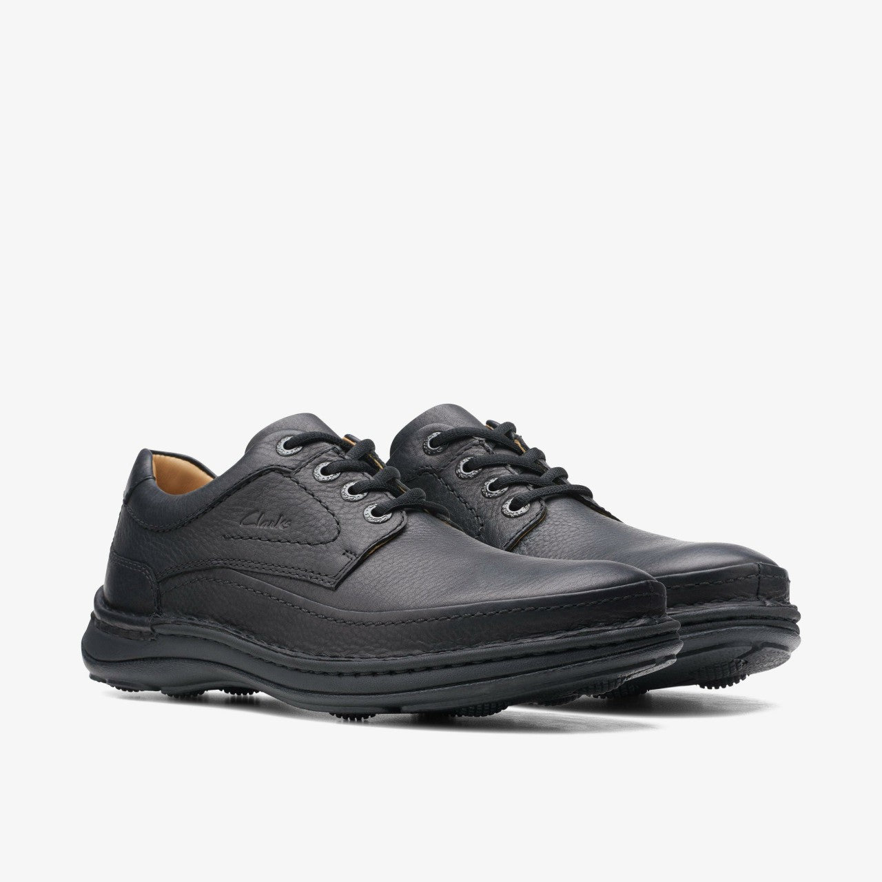 Men Nature Three Black Leather