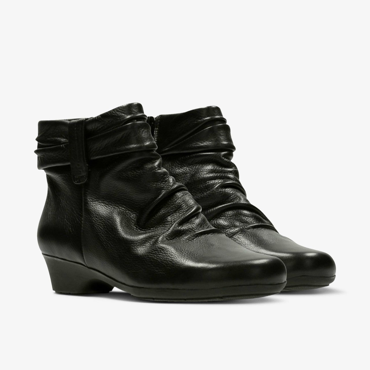 Women Matron Ella Ankle Boot Black Leather