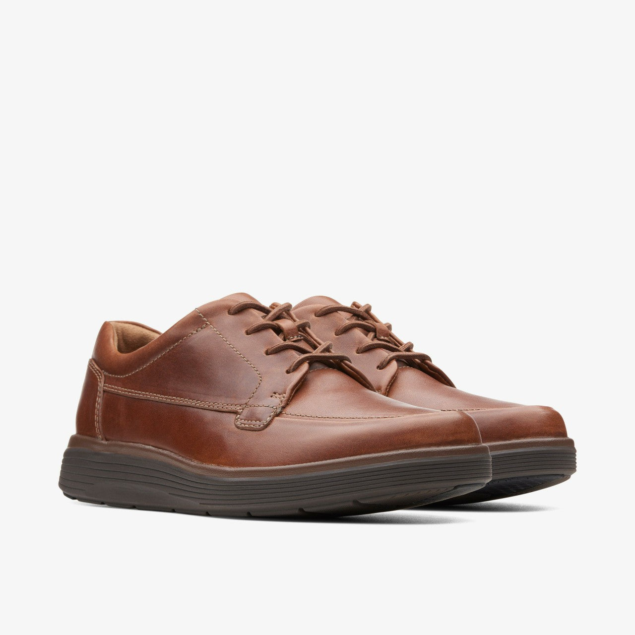 Men Un Abode Ease Dark Tan Leather
