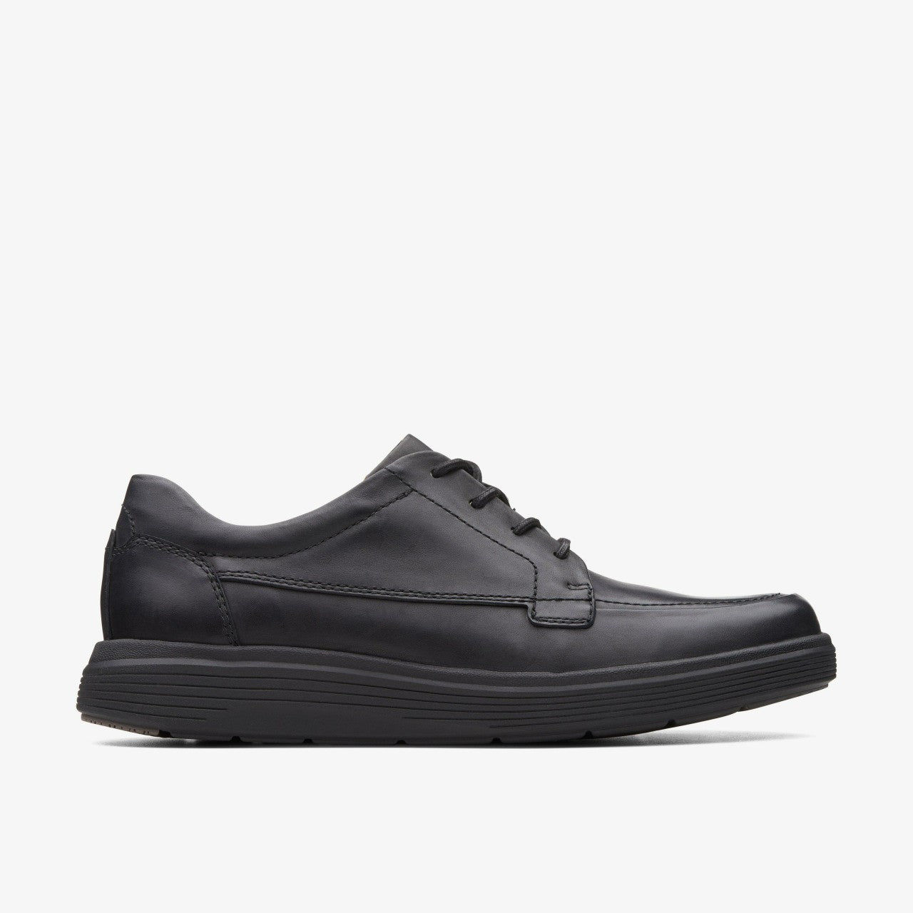 Men Un Abode Ease Black Leather
