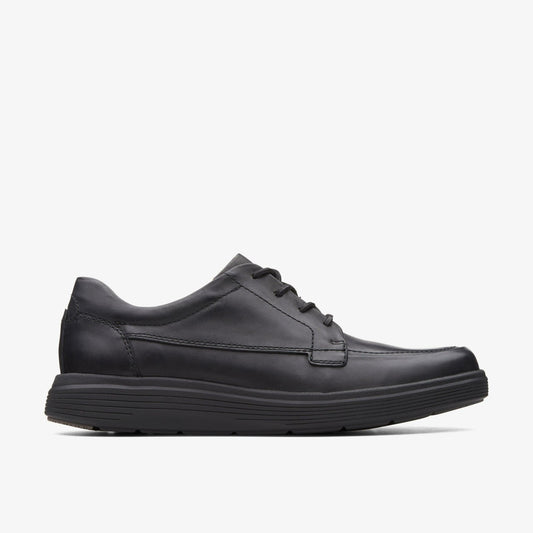 Men Un Abode Ease Black Leather