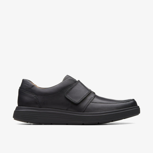 Men Un Abode Strap Loafer Black Leather