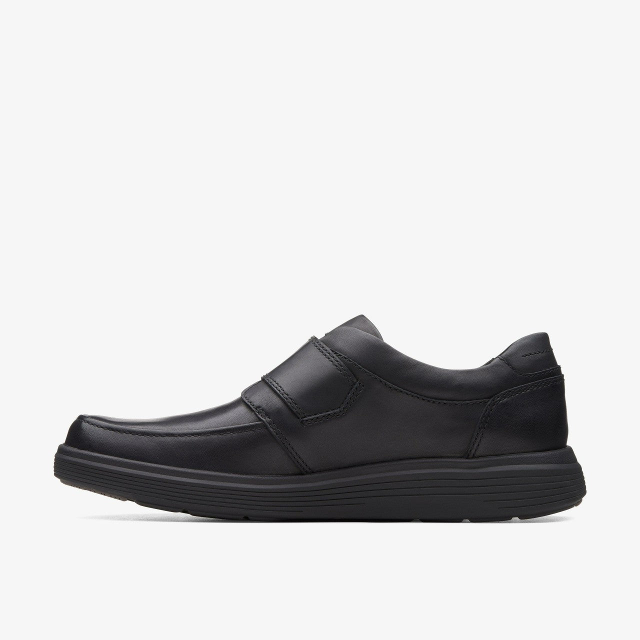 Men Un Abode Strap Loafer Black Leather