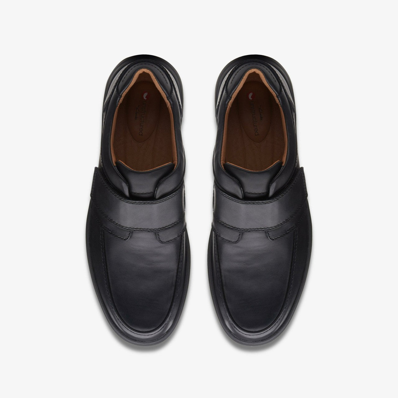 Men Un Abode Strap Loafer Black Leather