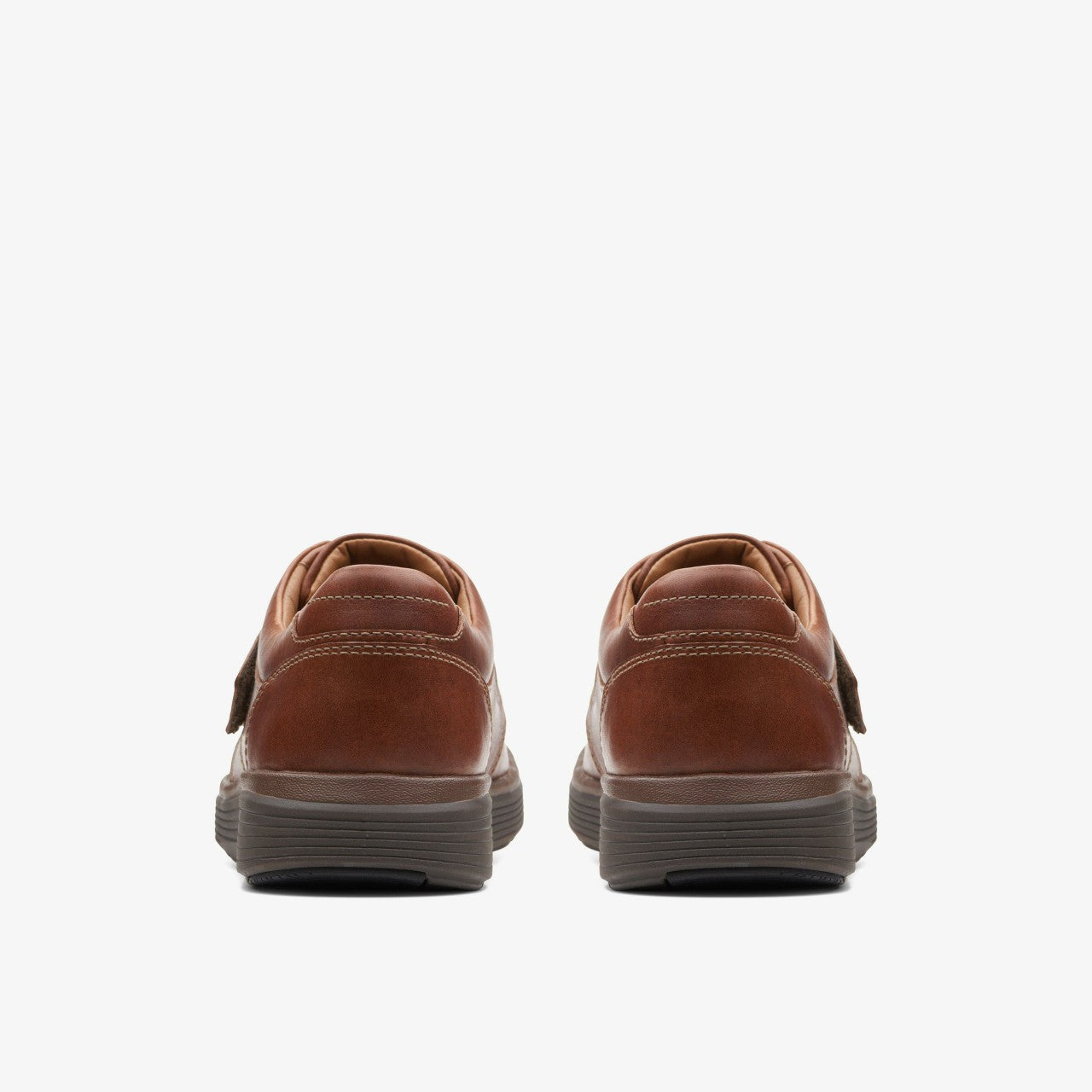 Men Un Abode Strap Loafer Dark Tan Leather