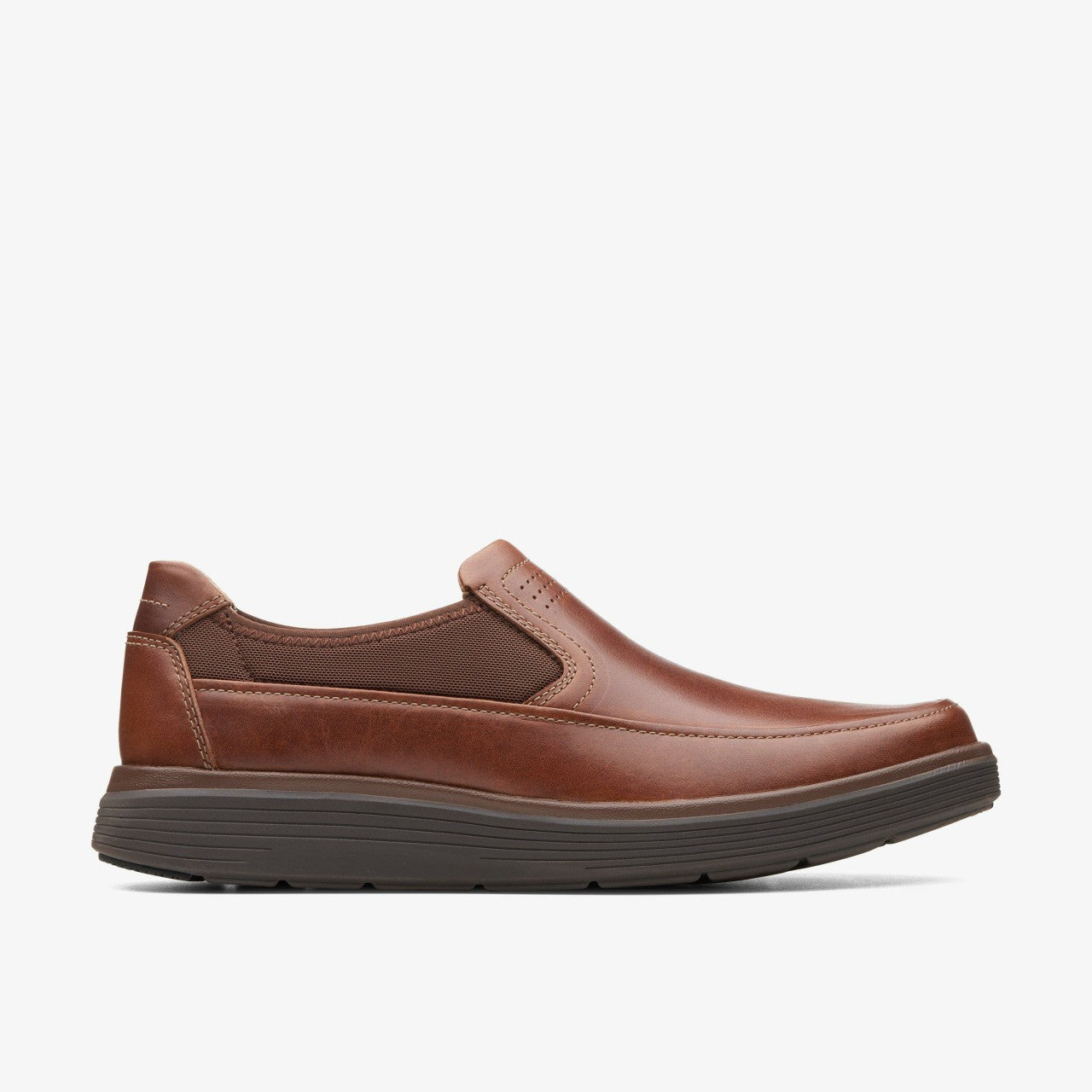 Men Un Abode Go Loafer Dark Tan Leather
