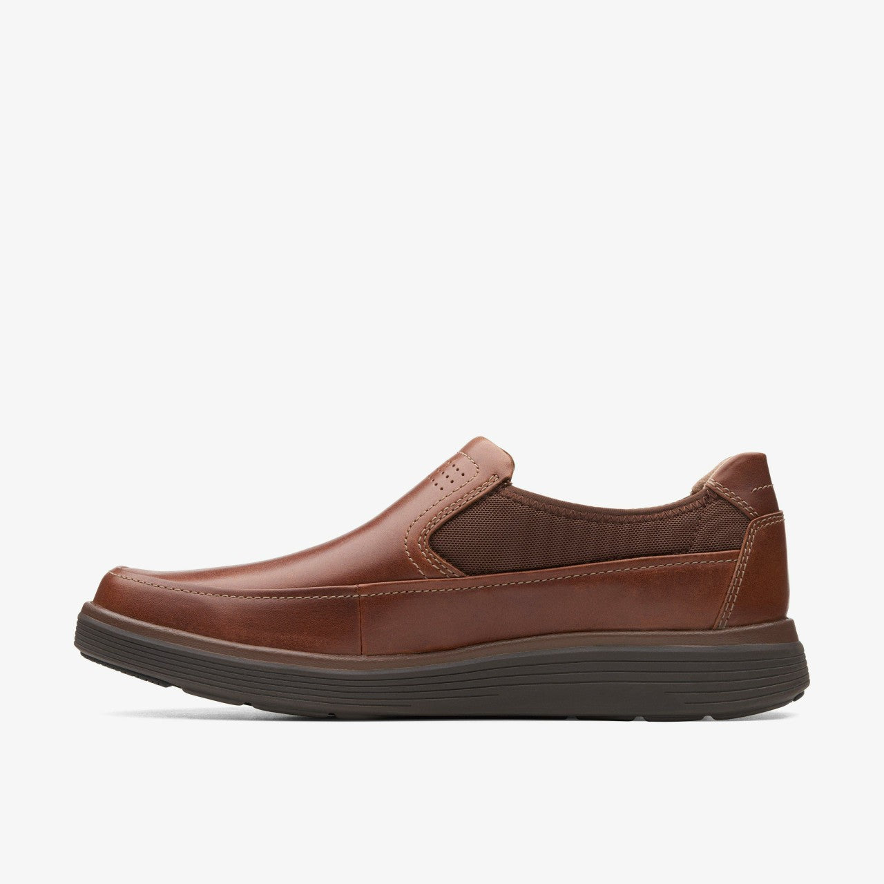 Men Un Abode Go Loafer Dark Tan Leather