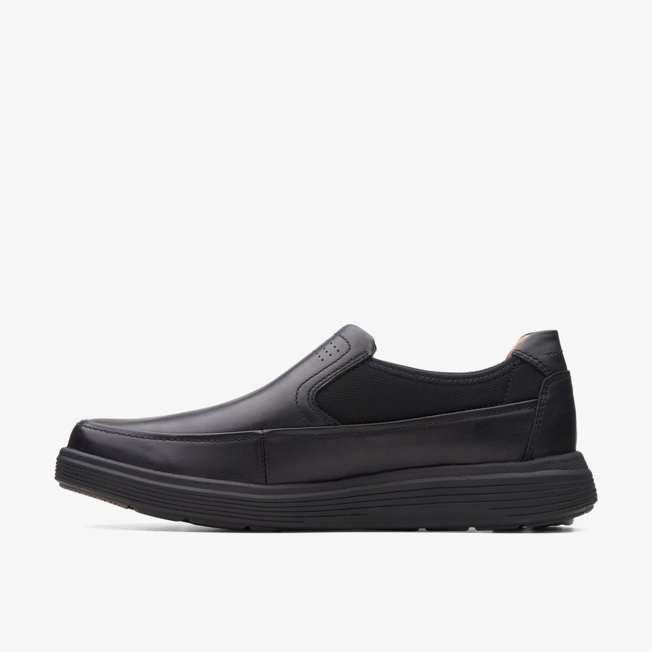 Men Un Abode Go Loafer Black Leather