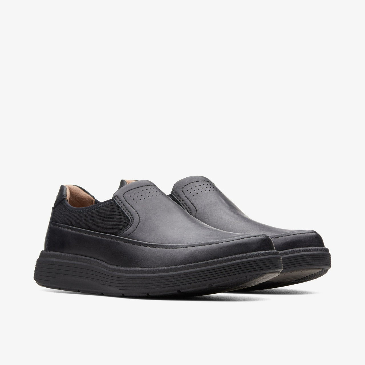 Men Un Abode Go Loafer Black Leather