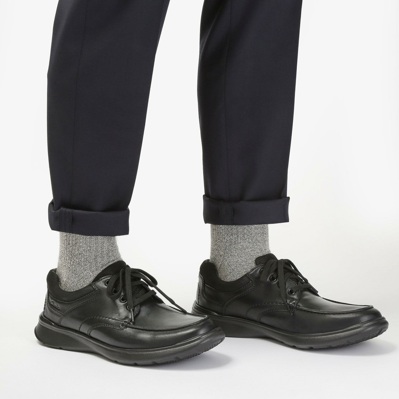 Men Cotrell Edge Black Smooth Leather