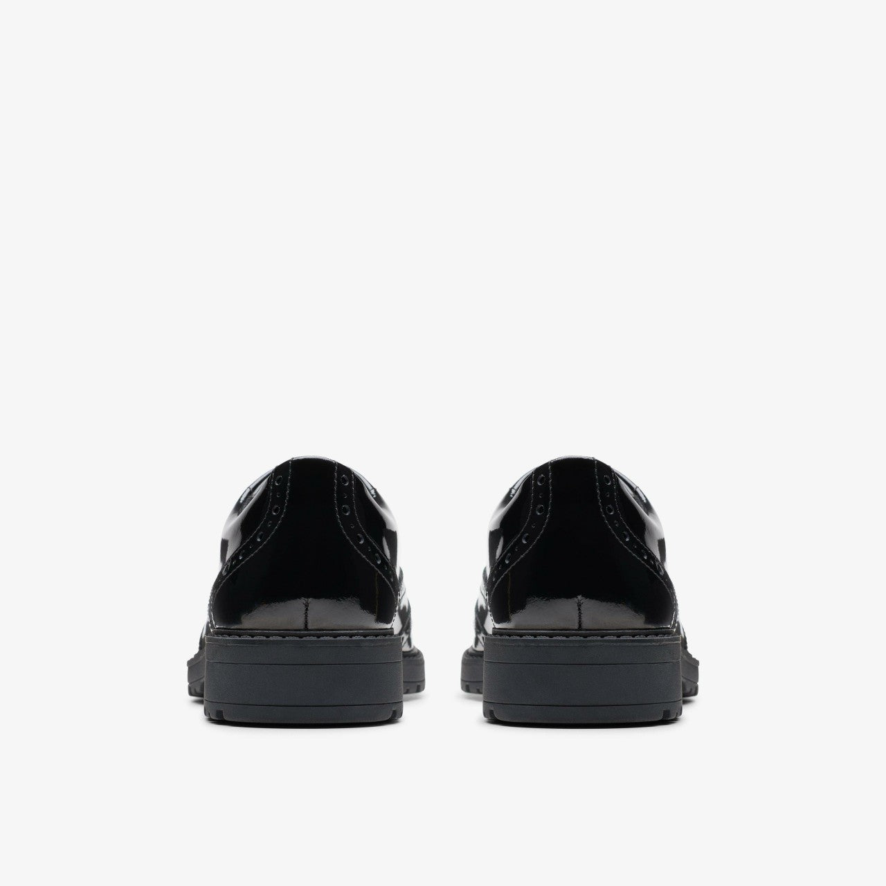 Kids Loxham Brogue Youth Black Patent