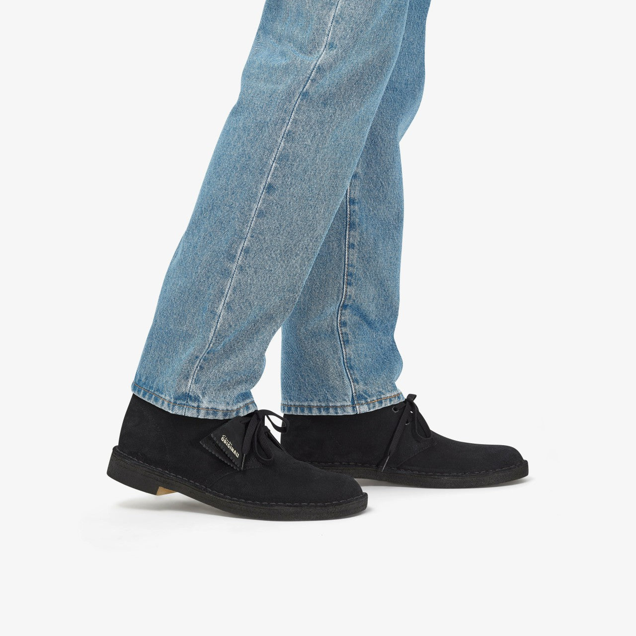 Men Desert Boot Black Suede