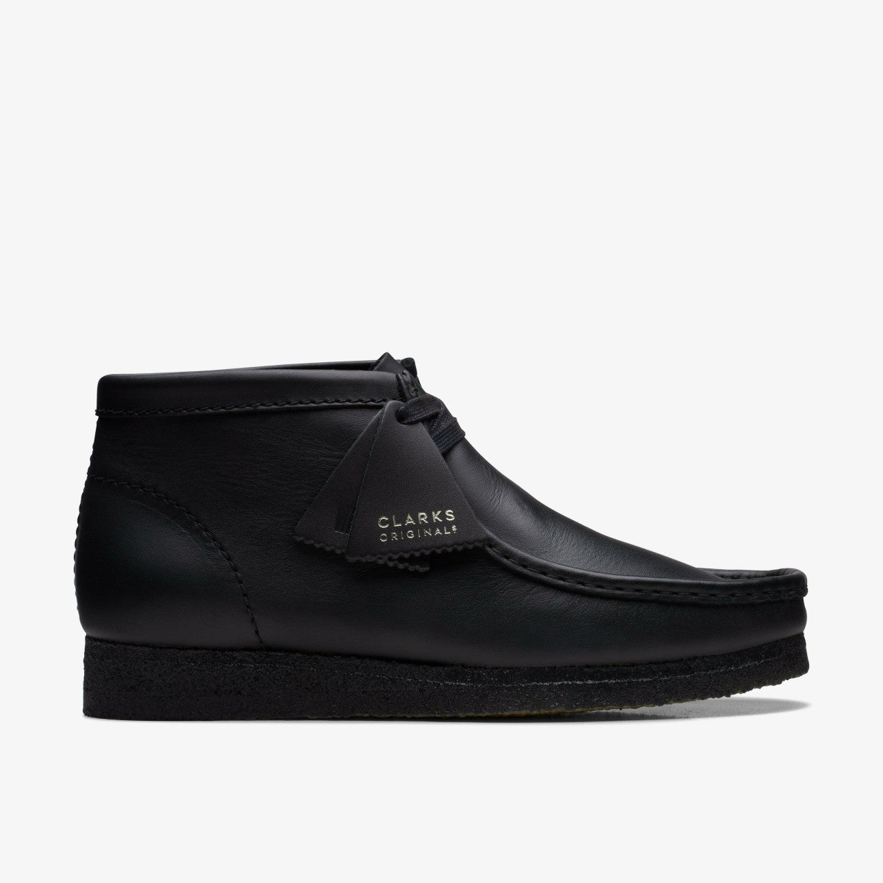 Men Wallabee Boot Black Leather