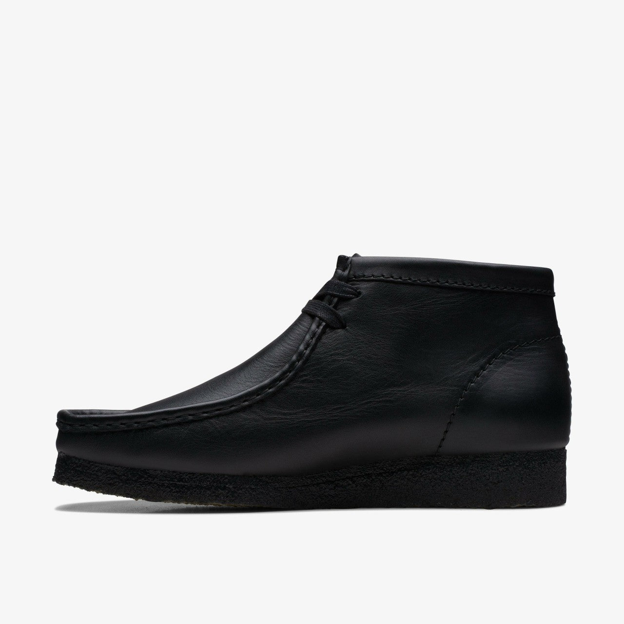 Men Wallabee Boot Black Leather