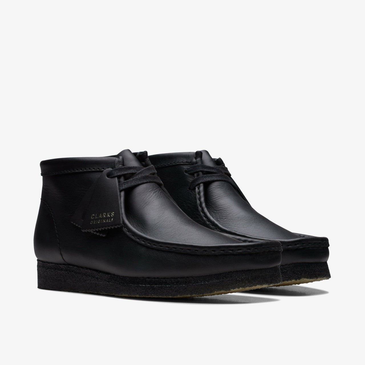 Men Wallabee Boot Black Leather