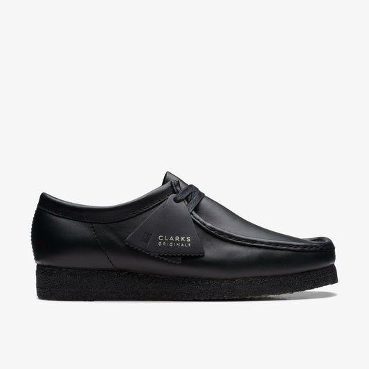 Men Wallabee Black Leather
