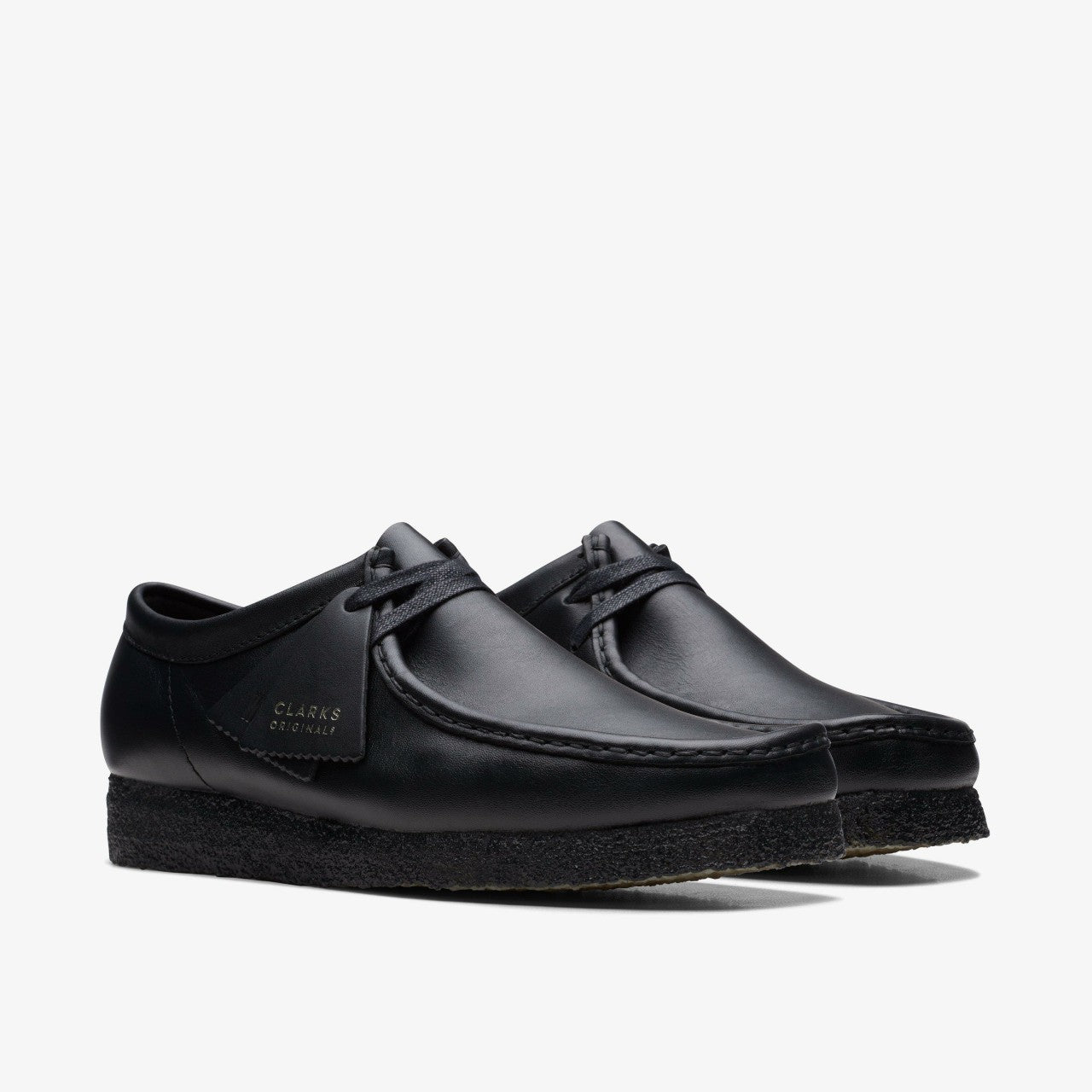 Men Wallabee Black Leather