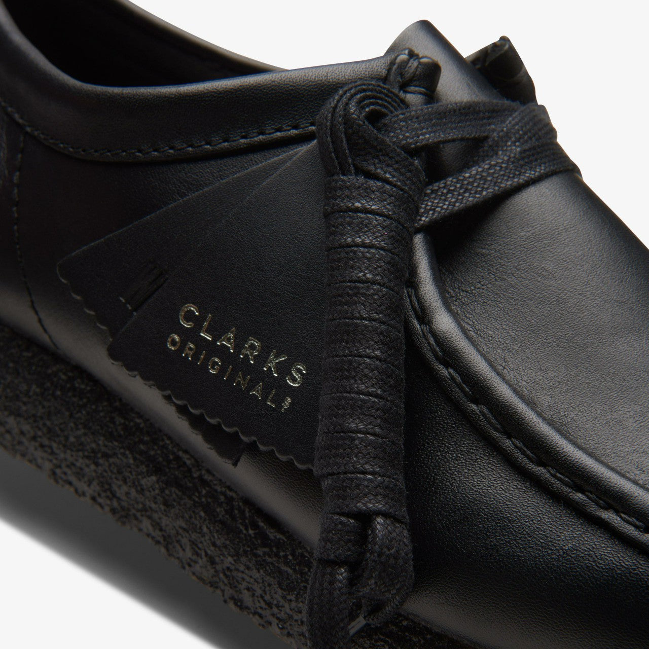 Men Wallabee Black Leather