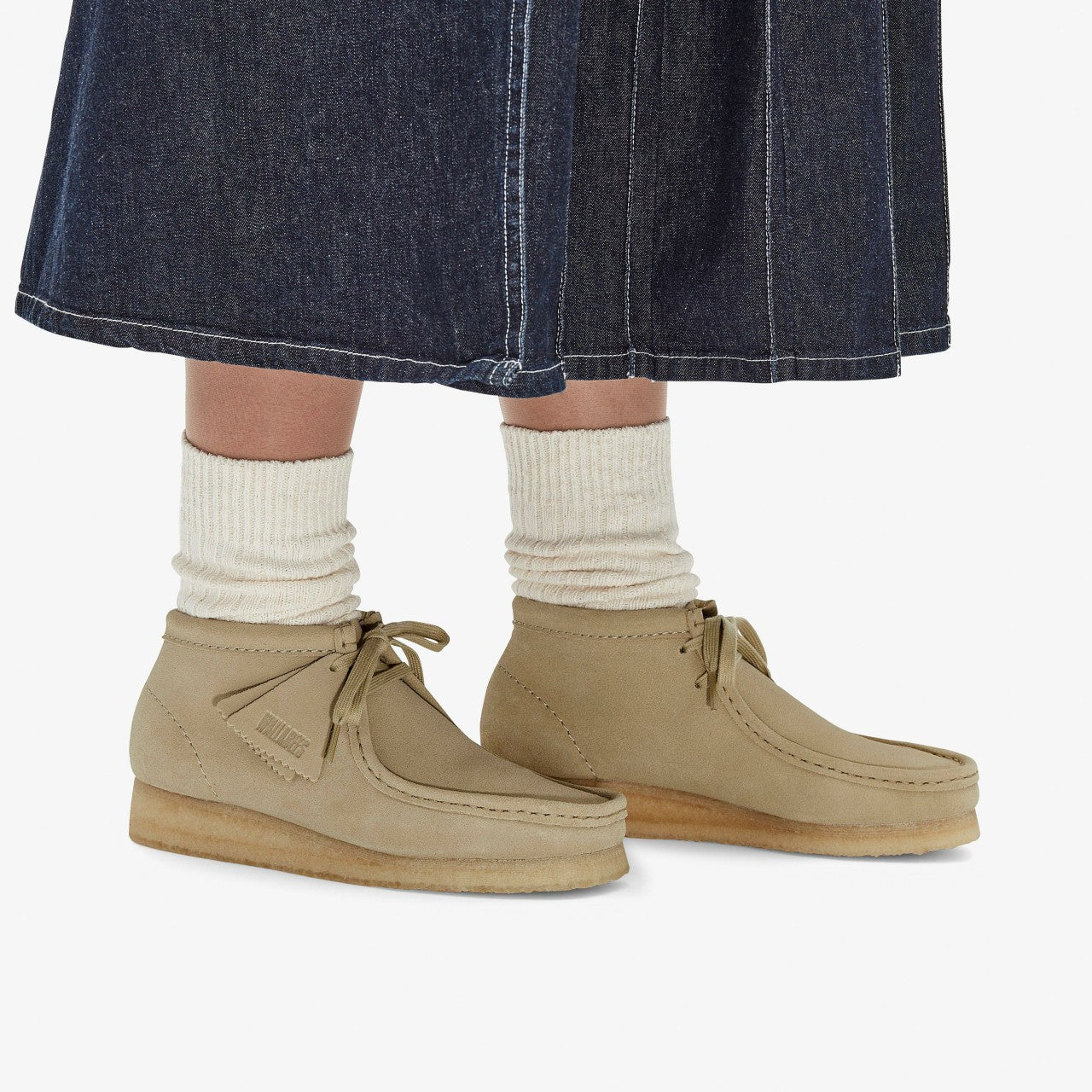 Women Wallabee Boot Maple Suede