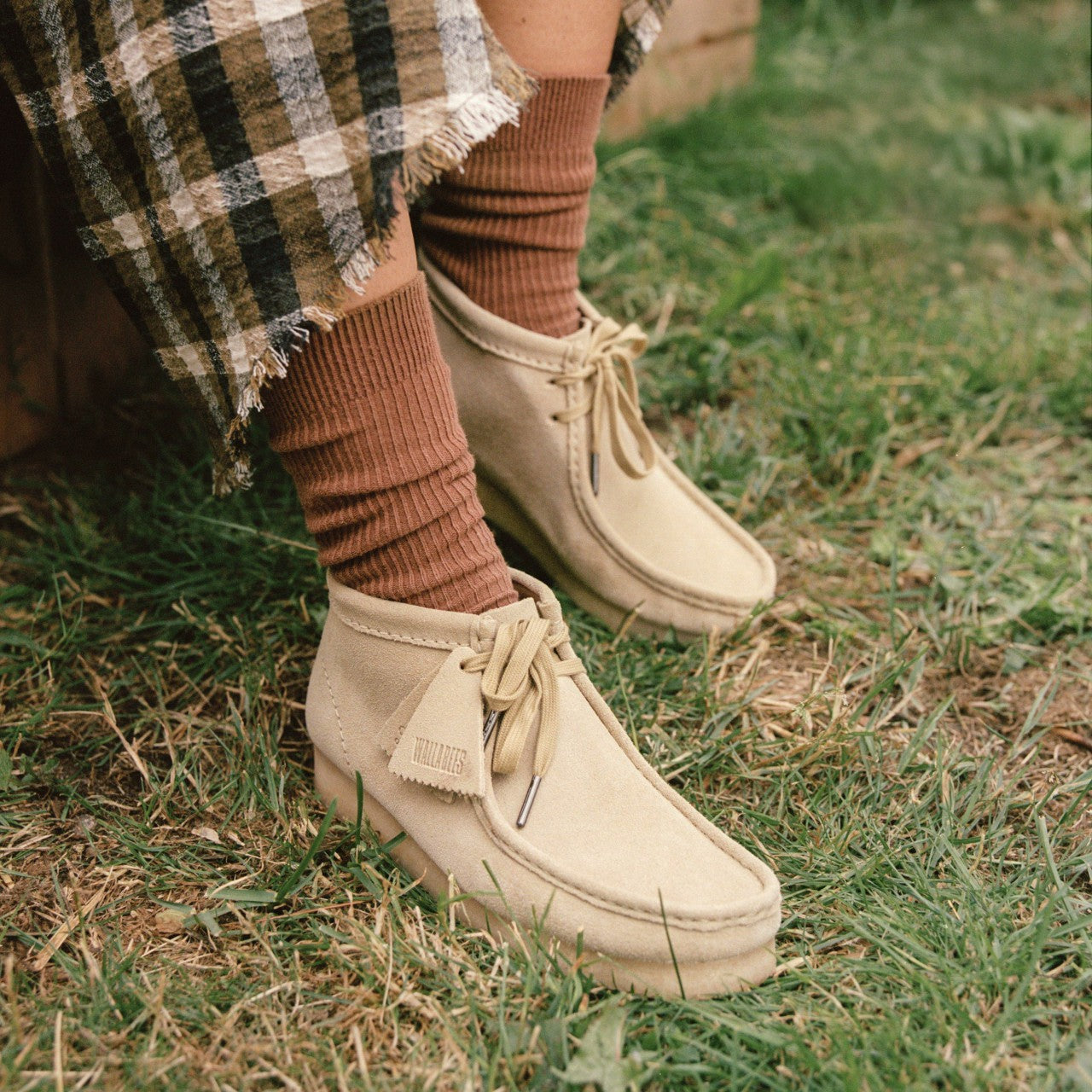 Women Wallabee Boot Maple Suede